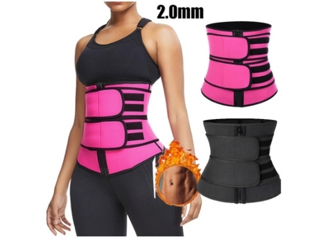 Неопренов колан за отслабване е черно